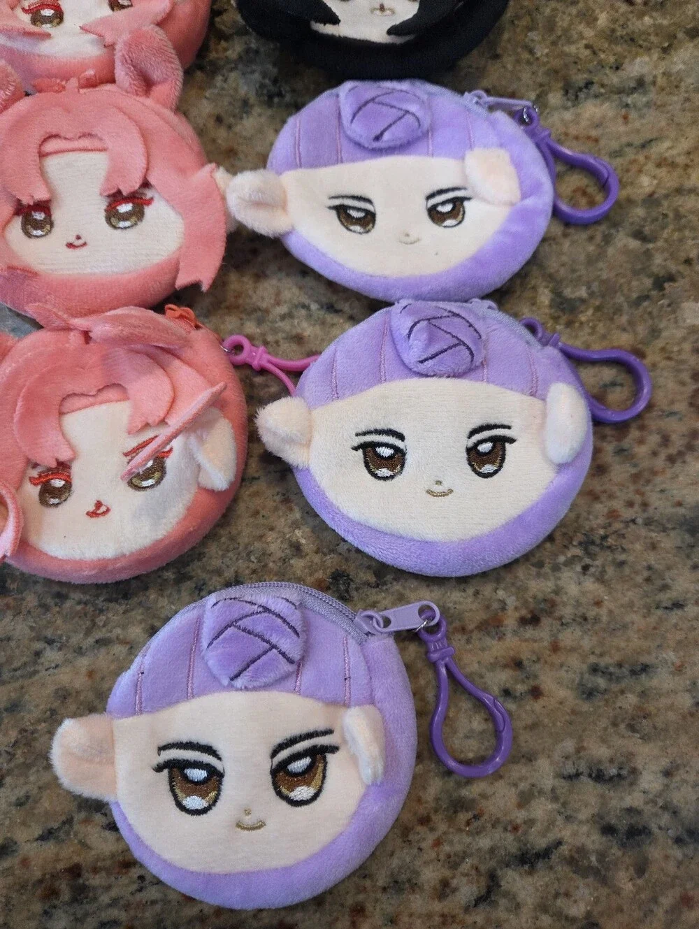 Kids Girls Change Purse Kpop Demon Inspired Characters Multi Colored Zip Closure